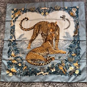 HERMES | Authentic Jungle Love Silk Scarf